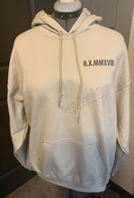 Load image into Gallery viewer, Roman Numeral Embroidered Hoodie, Anniversary Date Hoodies, Special Date Sweatshirts, Personalized Date Custom Sweatshirt, Gift for Couples