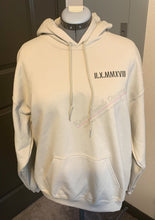 Load image into Gallery viewer, Roman Numeral Embroidered Hoodie, Anniversary Date Hoodies, Special Date Sweatshirts, Personalized Date Custom Sweatshirt, Gift for Couples