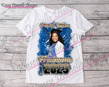 Load image into Gallery viewer, Custom Family Graduation T-shirt, Class of 2024 T-shirts, Proud Mom, Proud Dad, Proud Aunt, Personalized Graduation Shirt
