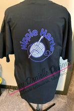 Load image into Gallery viewer, Front and Back Logo Long Sleeve Printed T-shirt, Your Logo Here Graphic T-shirts, Business Tees, Center Chest Logo, Add Your Logo