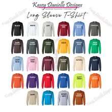 Load image into Gallery viewer, Front and Back Logo Long Sleeve Printed T-shirt, Your Logo Here Graphic T-shirts, Business Tees, Center Chest Logo, Add Your Logo