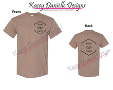 Load image into Gallery viewer, Custom Logo Printed T-shirt, Short Sleeve Business Graphic T-shirts, Front Logo and Back Logo Tees