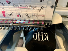Load image into Gallery viewer, Embroidered Monogram Cap, Custom Hat, Personalized Hats, Monogrammed Baseball Caps, Unstructured Embroider Hats, Bridesmaid Gifts