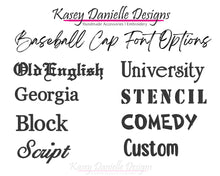 Load image into Gallery viewer, Custom Embroidered Baseball Cap, Custom Dad Hat, Personalized Baseball Hats, Unstructured Embroider Hats, Aesthetic Dad Caps