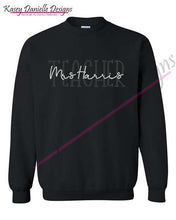 Load image into Gallery viewer, Teacher Custom Embroidered Crewneck, Educator Embroider Sweatshirt, Personalized Crewnecks, Gift for Teachers