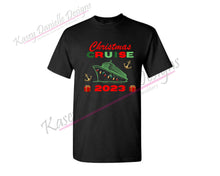 Load image into Gallery viewer, Christmas Cruise Printed T-shirt, Cruise Squad, Cruiser Graphic T-shirts, Family Cruise Tees, Friends Cruise Trip
