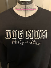 Load image into Gallery viewer, Dog Mom Embroidered Crewneck, Dog Dad Embroider Crewnecks, Custom Dog Owner Gifts, Dog Lover Pet Name Sweatshirt, Gift for Dog Lovers
