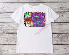 Load image into Gallery viewer, Iced Coffee Because My Sarcasm Needs to Stay Hydrated Shirt, Iced Coffee Graphic T-Shirt,  Funny Coffee Lover T-shirts, Unisex Tees
