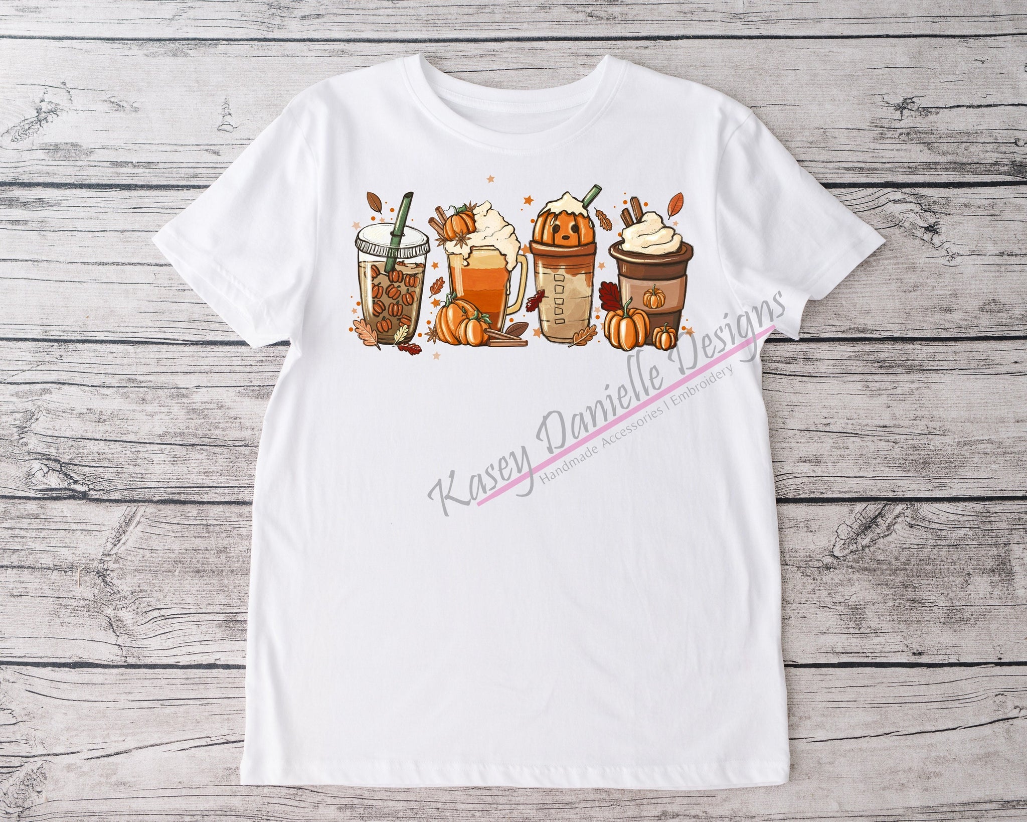 Fall Coffee Shirt, Autumn Frappuccino Graphic T-Shirt, Coffee Lover T ...