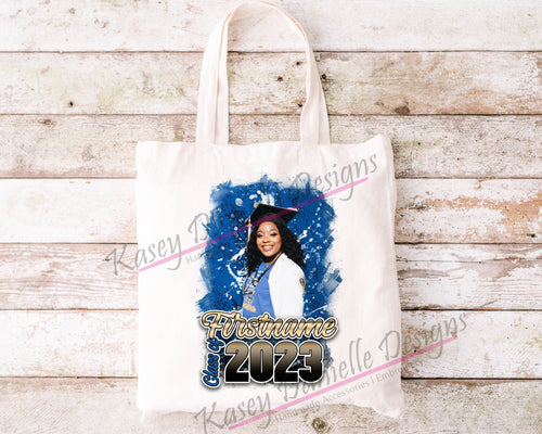 Custom Graduation Tote Bag, Personalized Class of 2024 Totes, Proud Mom, Proud Dad, Proud Sister, Proud Brother of Graduate