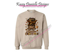 Load image into Gallery viewer, Have a Melanin Christmas Crewneck Sweatshirt, Black Men Christmas Crewnecks, African American Women Unisex Printed Sweaters
